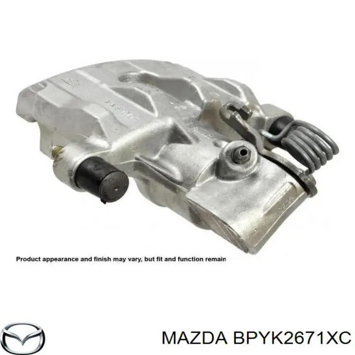 BPYK2671XC Mazda suporte do freio traseiro esquerdo