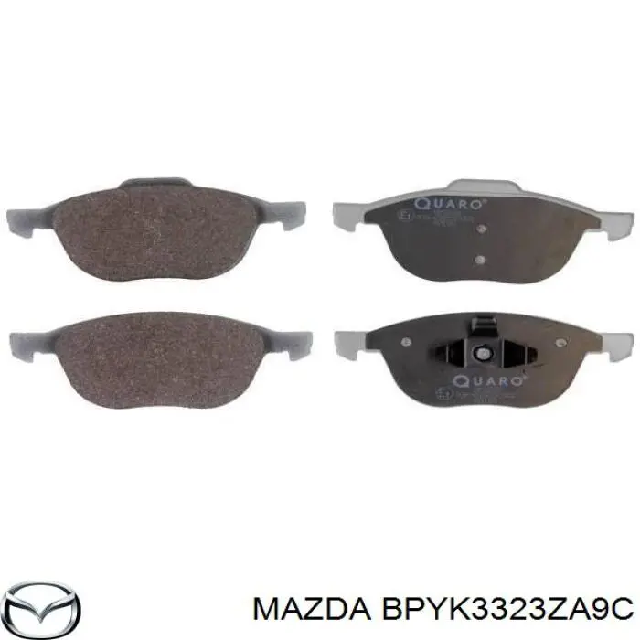Колодки Mazda BPYK3323ZA9C цена, от 19.47 USD