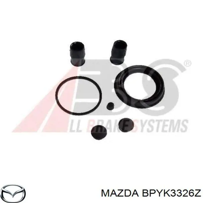 BPYK3326Z Mazda kit de reparação de suporte do freio dianteiro