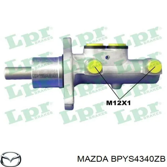 Цилиндр тормозной главный Mazda BPYS4340ZB