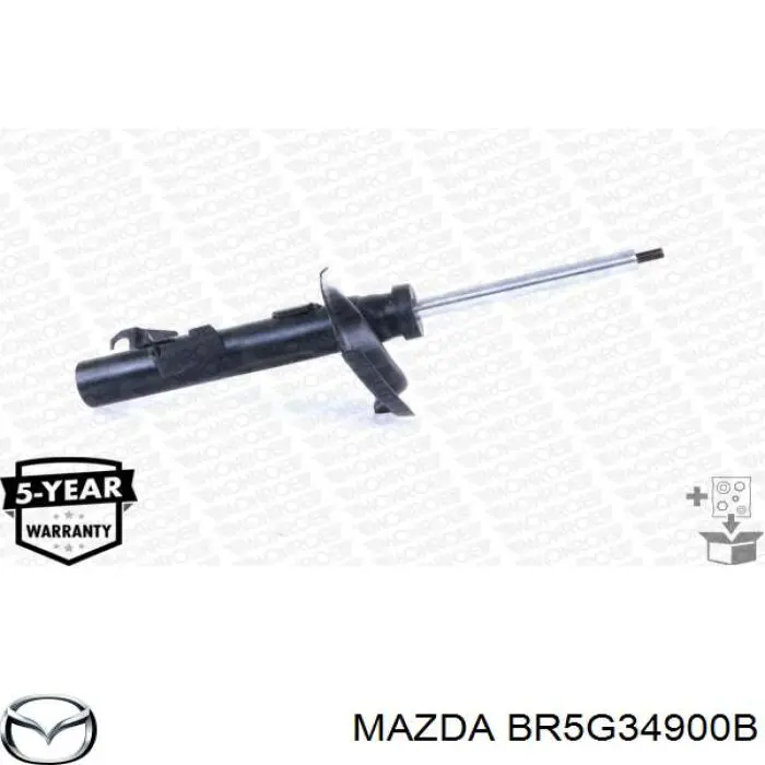 BR5G34900B Mazda Амортизатор передний левый