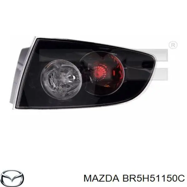  Фонарь задний правый внешний Mazda 3 