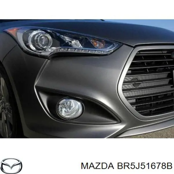 Tampão (grelha) das luzes de nevoeiro do pára-choque dianteiro esquerdo para Mazda 3 (BK12)