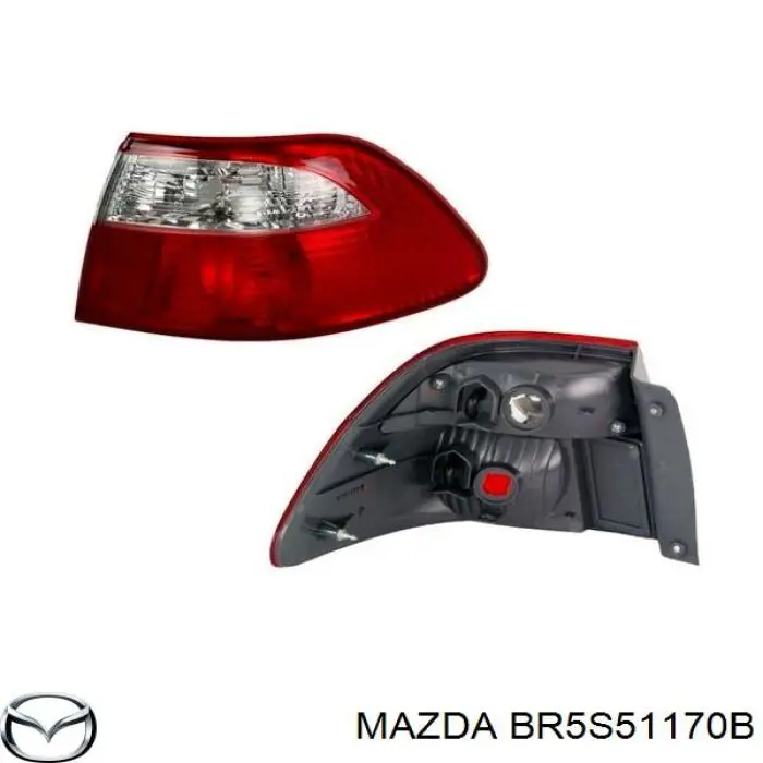 Купить BR5S51170B Mazda Фонарь задний правый, внешний