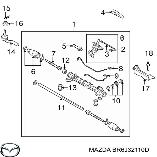 Реечный рулевой механизм GS 2GS4313 цена, от 205.33 USD