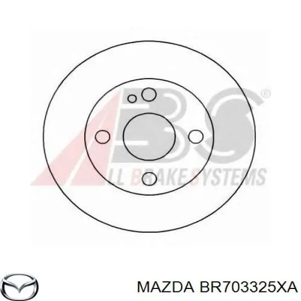 Купить BR703325XA Mazda Ротор тормозной