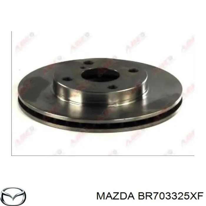 BR703325XF Mazda диск тормозной передний