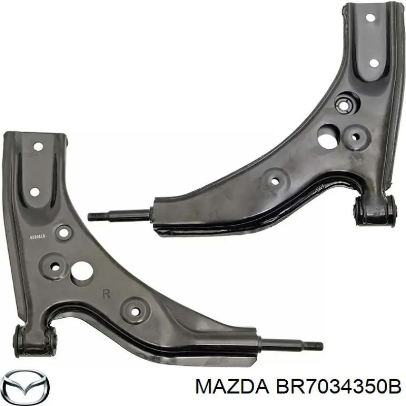 Рычаг передней подвески нижний левый BR7034350B Mazda