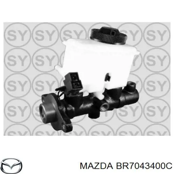 Цилиндр главный тормоза (гидротормозов) Mazda BR7043400C цена, от 65.77 USD