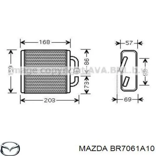 Радиатор печки STMZ213950 SAT