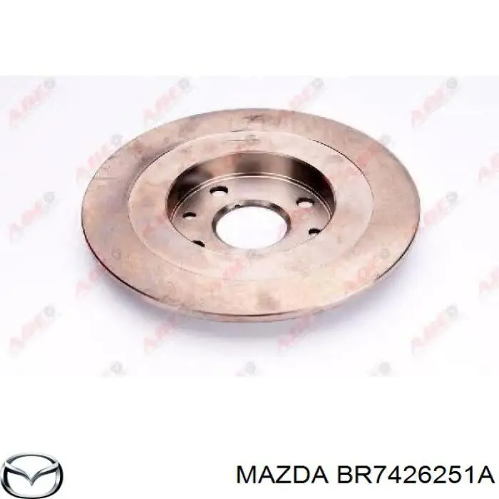 Disco de freno trasero BR7426251A Mazda