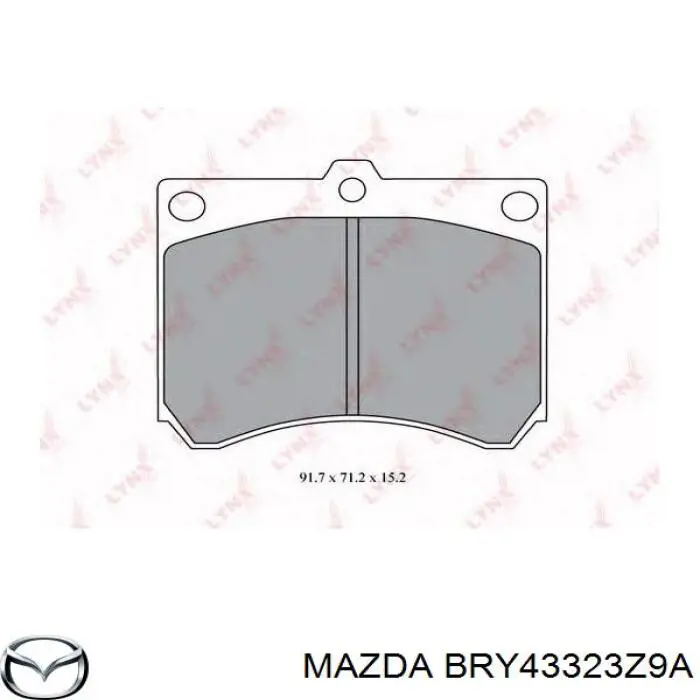 Колодки Mazda BRY43323Z9A цена, от 14.11 USD