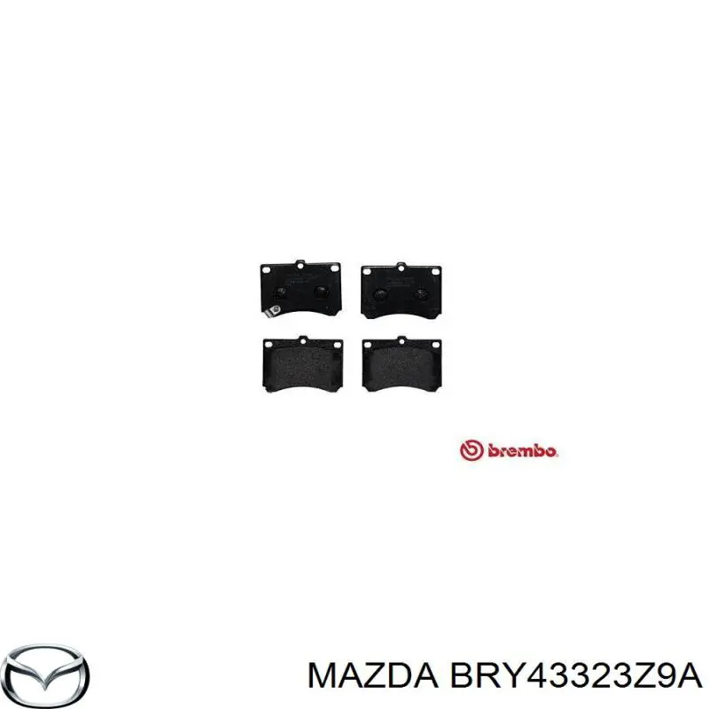 Купить BRY43323Z9A Mazda Колодки тормозные
