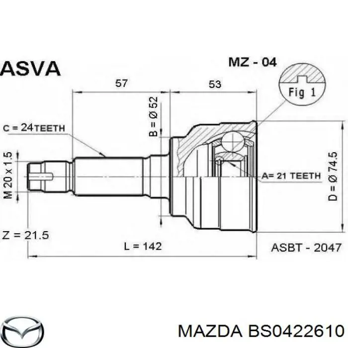  BS0422610 Mazda