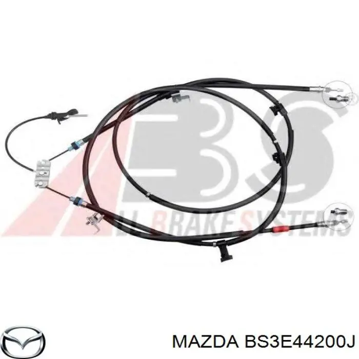 Задний трос ручника BS3E44200J Mazda