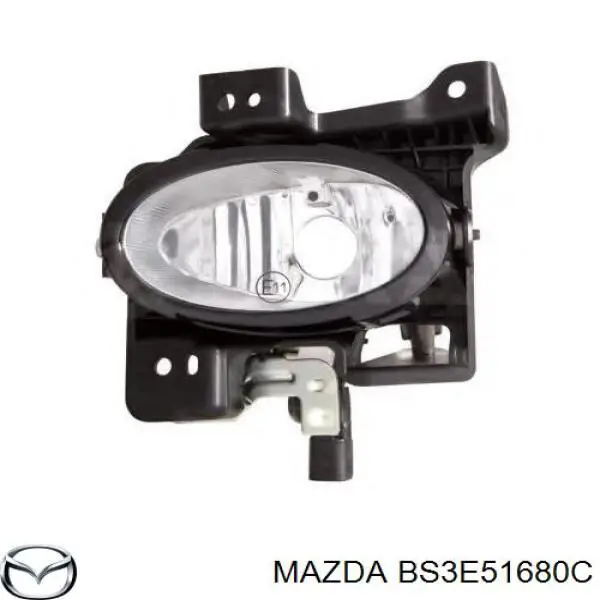 BS3E51680C Mazda правая противотуманная фара