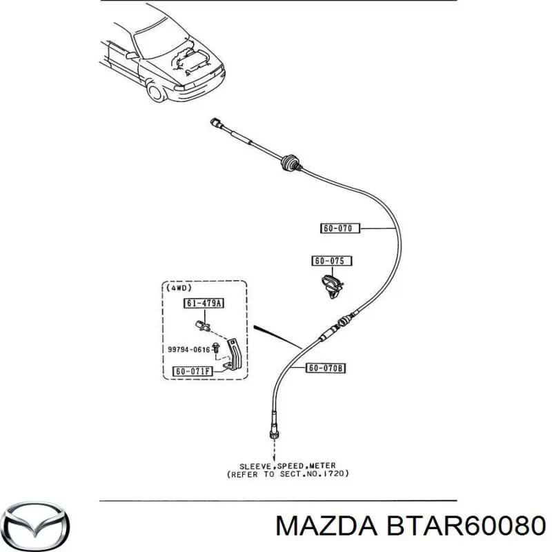 BTAR60080 Mazda 