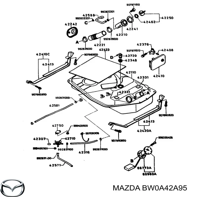 BW0A42A95 Mazda 