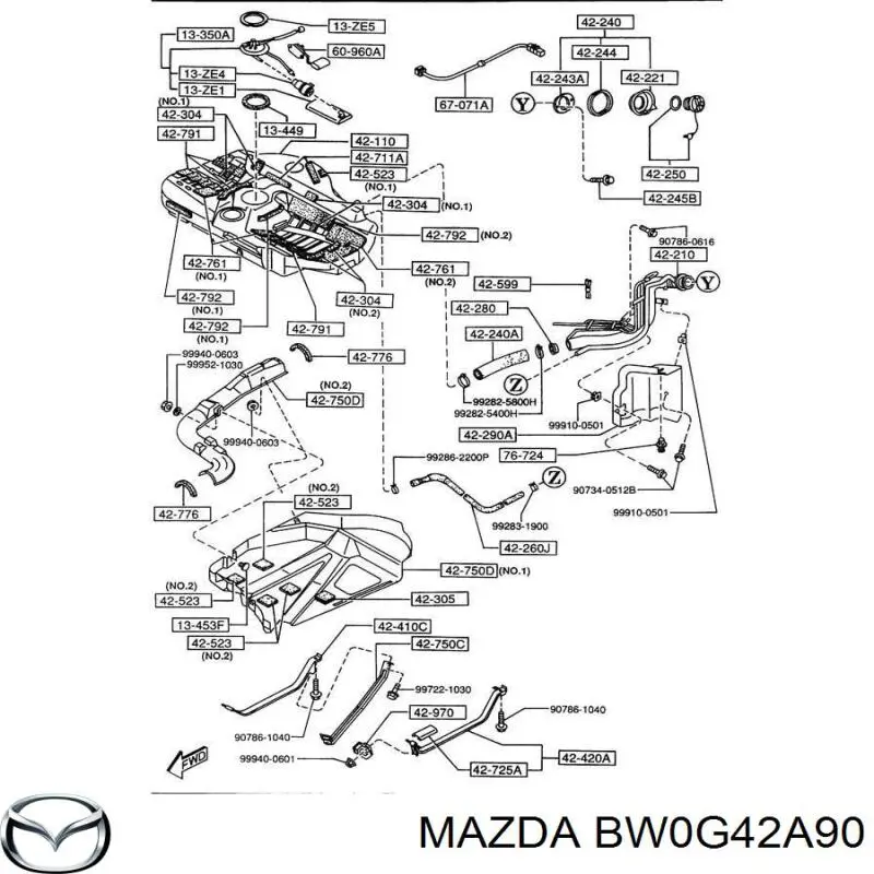  BW0G42A90 Mazda