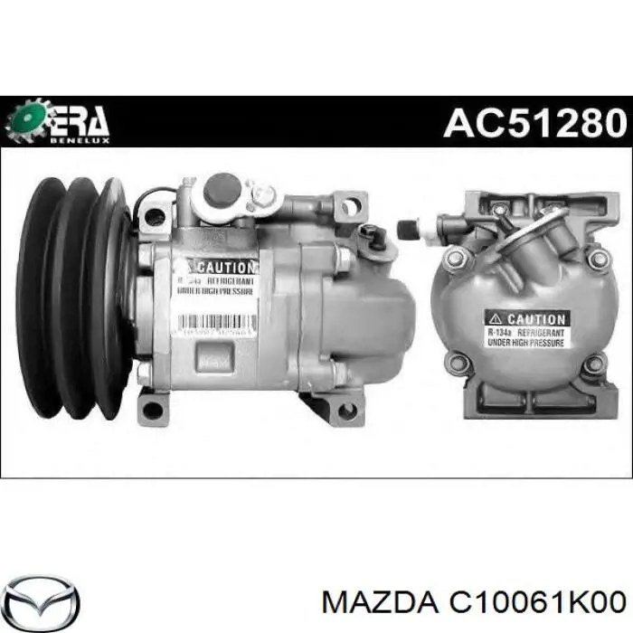 Компрессор системы кондиционирования Mazda C10061K00 цена, от 56.43 USD