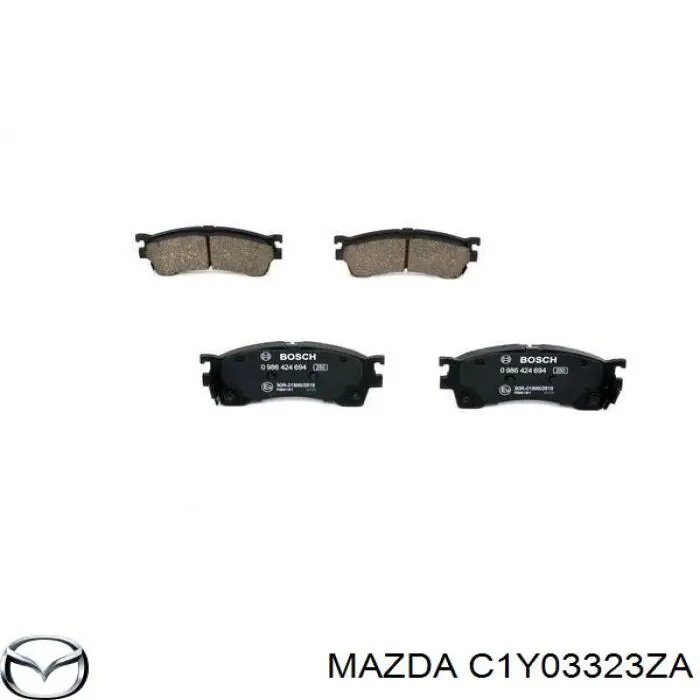 Передние тормозные колодки C1Y03323ZA Mazda