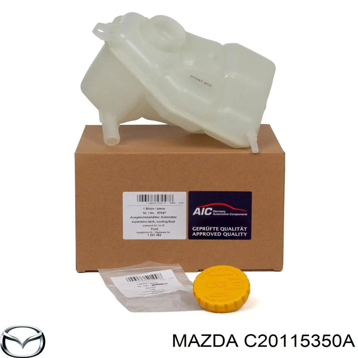 Бачок системы охлаждения расширительный на Mazda 2 DY
