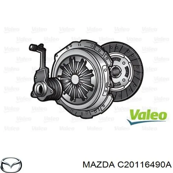 Комплект сцепления (3 части) Mazda C20116490A цена, от 45.34 USD