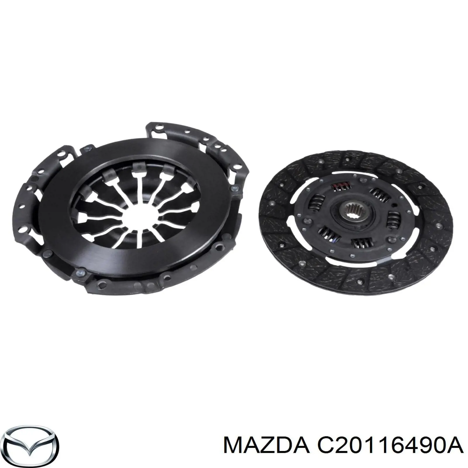 Купить C20116490A Mazda Комплект сцепления (диск, корзина, подшипник)