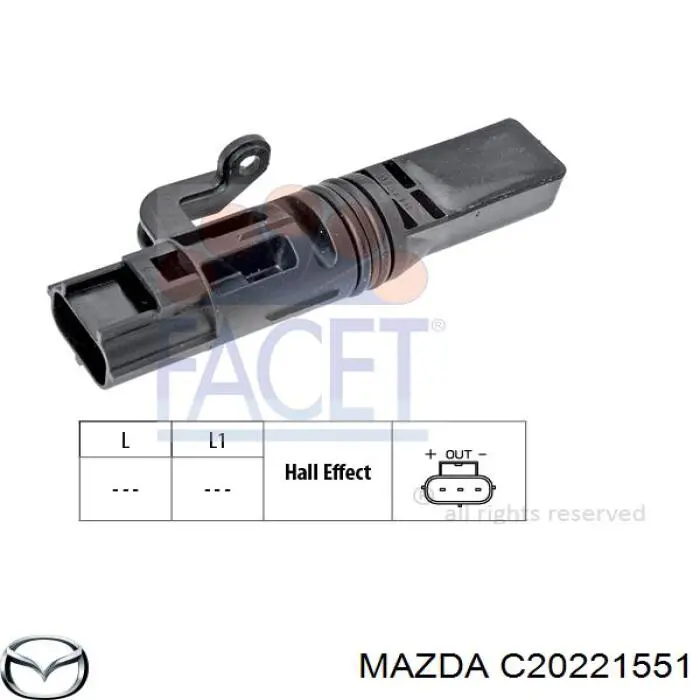 Датчик скорости Mazda C20221551