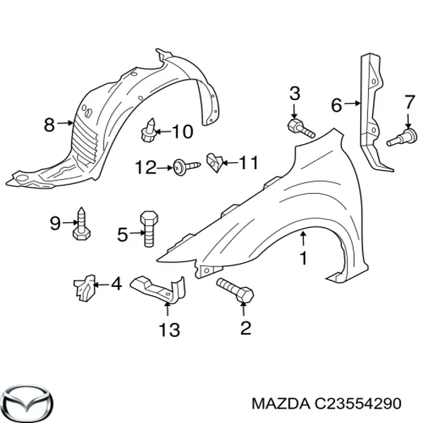  Mazda C23554290 цена, от 12.67 USD