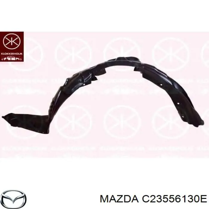 C23556130E Mazda guarda-barras direito do pára-lama dianteiro