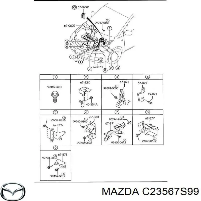 C23567S99 Mazda 