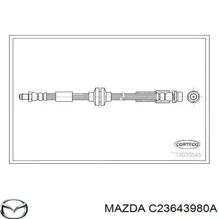 Задний тормозной шланг SL5898 ABS
