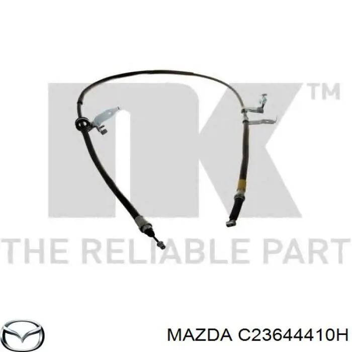 Cable de freno de mano trasero derecho C23644410H Mazda