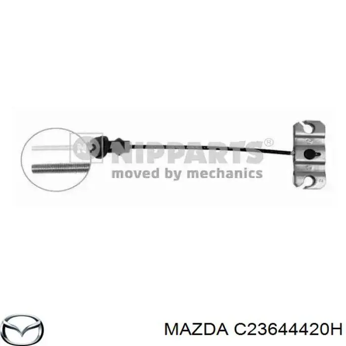 Трос ручного тормоза задний Mazda C23644420H цена, от 29.36 USD