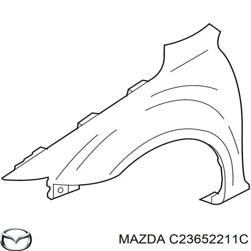 C23652211C Mazda Переднее левое крыло