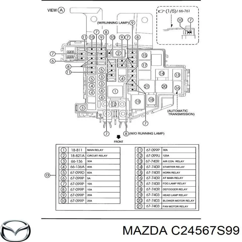 C24567S99 Mazda 