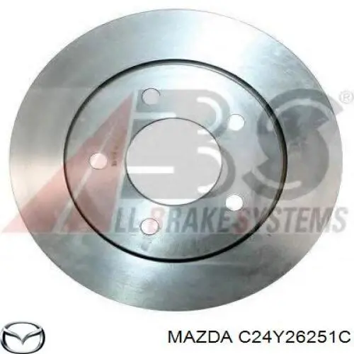 Диск тормозной задний Mazda C24Y26251C