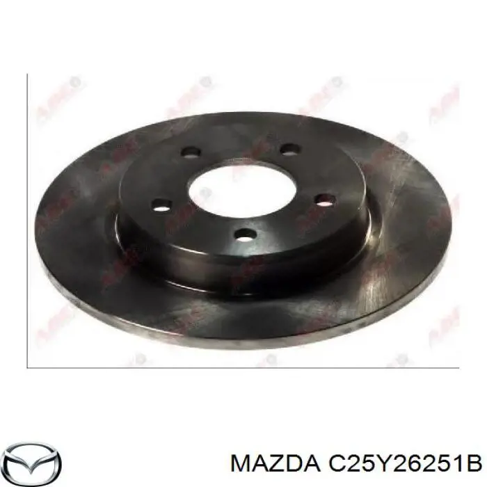 C25Y26251B Mazda диск тормозной задний