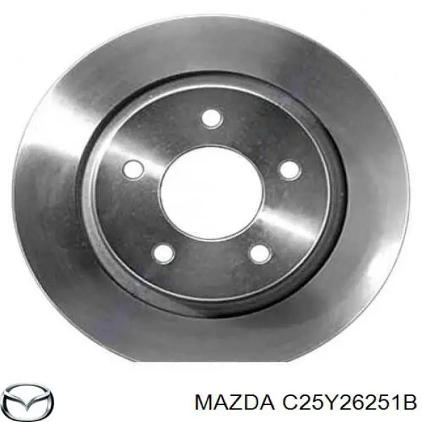 Диск тормозной задний на mazda 3 хэтчбек (bl) (01.09 - 12.13) 2.2 mzr diesel r2aa