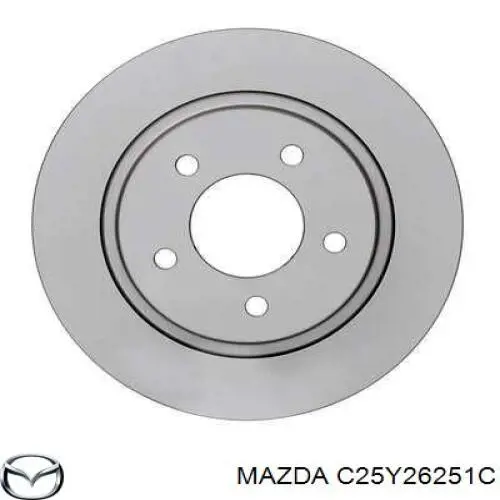 Диск тормозной задний Mazda C25Y26251C