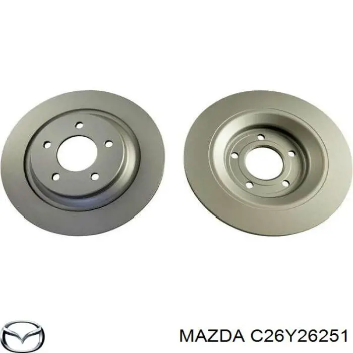 Задний тормозной диск Mazda C26Y26251 цена, от 31.92 USD
