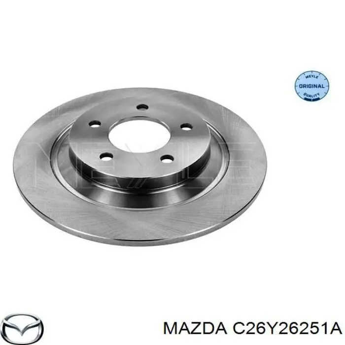 Диск тормозной задний Mazda C26Y26251A