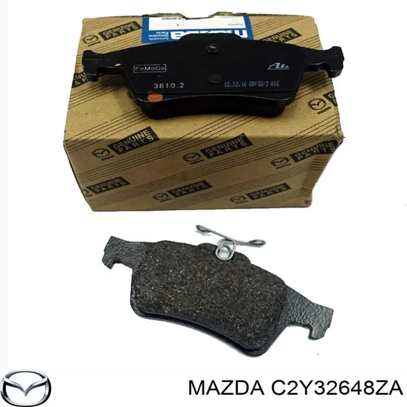 C2Y32648ZA Mazda колодки тормозные задние дисковые