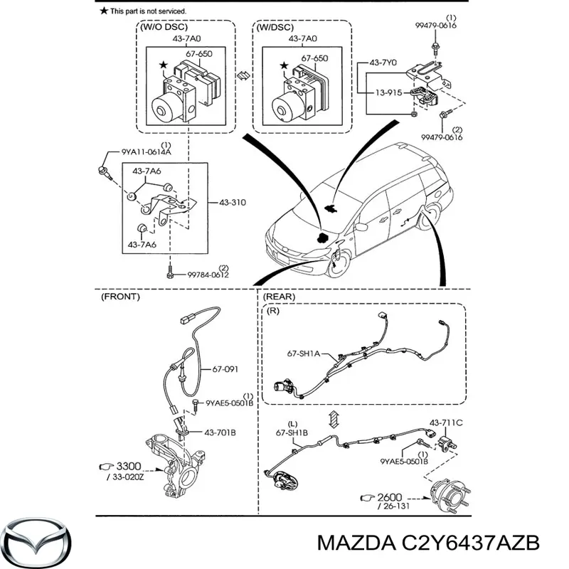 C2Y6437AZB Mazda 