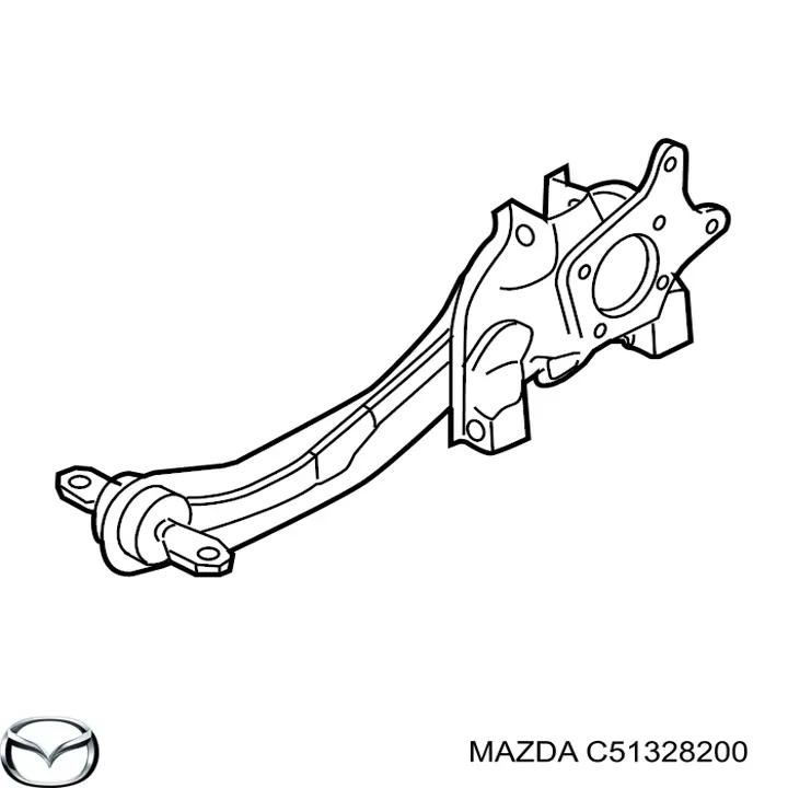 Pino moente (extremidade do eixo) traseiro direito para Mazda 5 (CR)