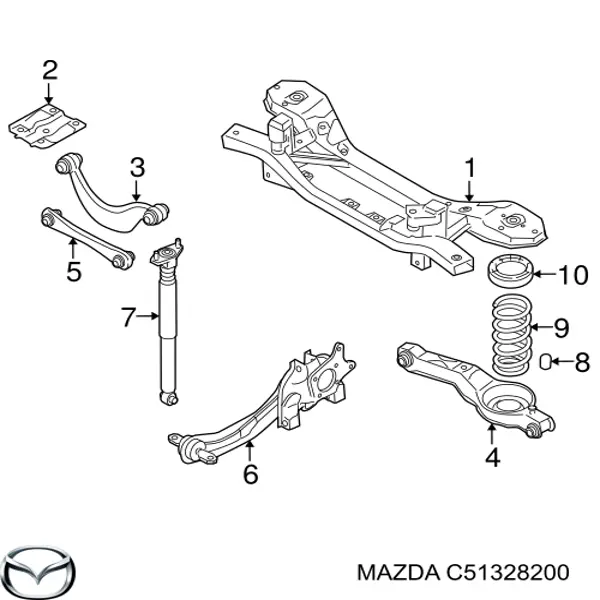 C51328200 Mazda Цапфа правая