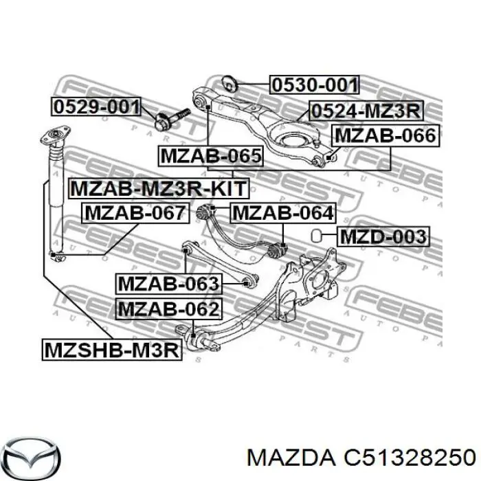C51328250 Mazda Цапфа левая