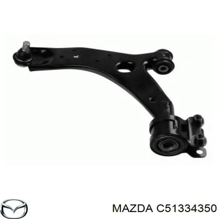 C51334350 Mazda braço oscilante inferior esquerdo de suspensão dianteira