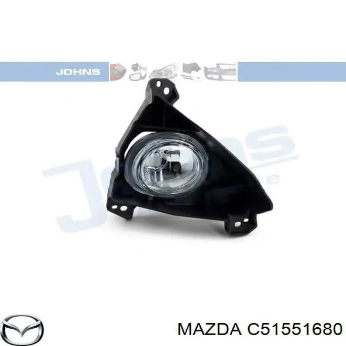 Фара противотуманная, правая Mazda C51551680 цена, от 73.07 USD